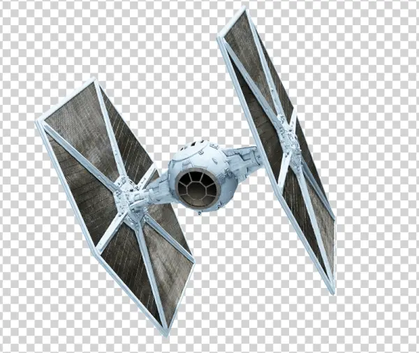 TIE Fighter Spaceship PNG Transparent Background