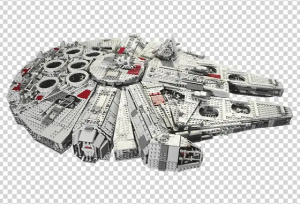 LEGO Millennium Falcon Spaceship PNG Transparent