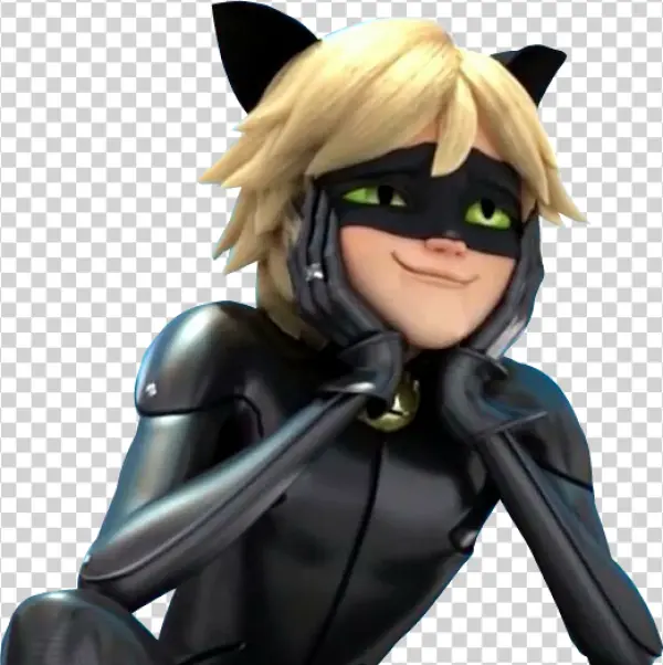 Cat Noir Smitten Look PNG Transparent Background