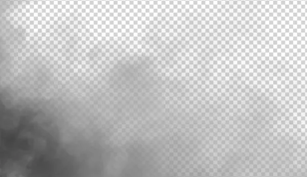 Transparent Realistic Grey Smoke Effect PNG
