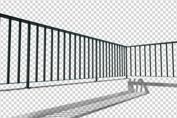 Metal Crowd Control Barrier PNG Transparent Background