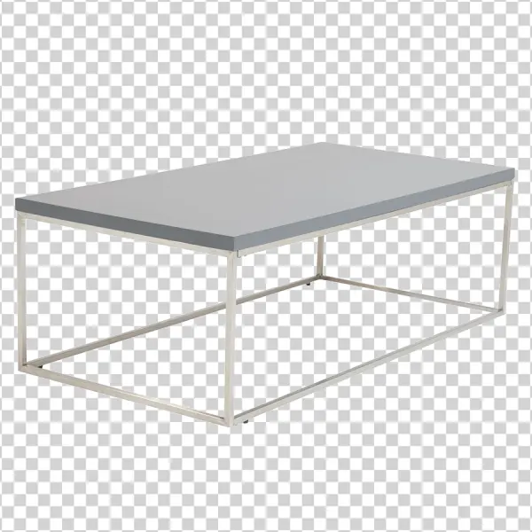 Modern Gray Coffee Table PNG Transparent Background