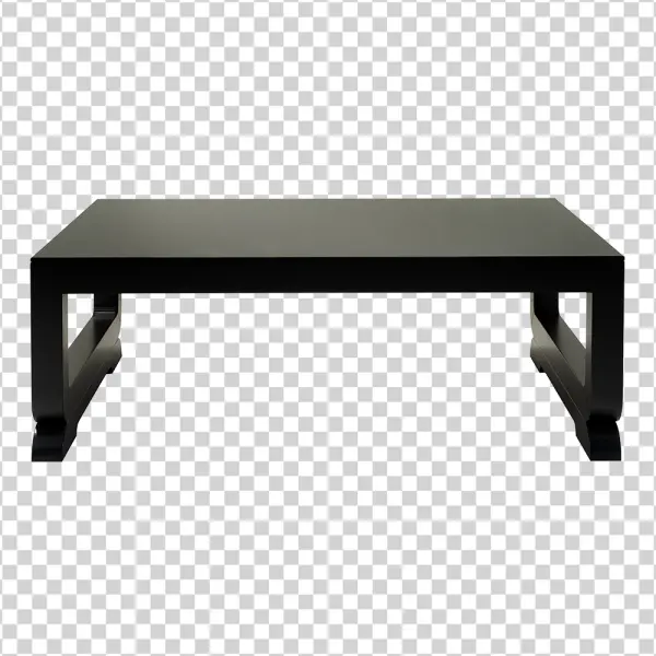 Modern Black Table PNG Transparent Background