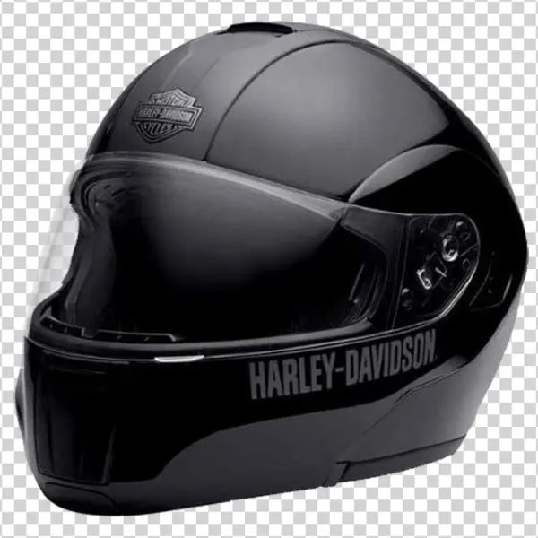 Black Harley-Davidson Motorcycle Helmet PNG Transparent