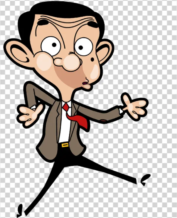 Mr. Bean Cartoon Character Transparent PNG