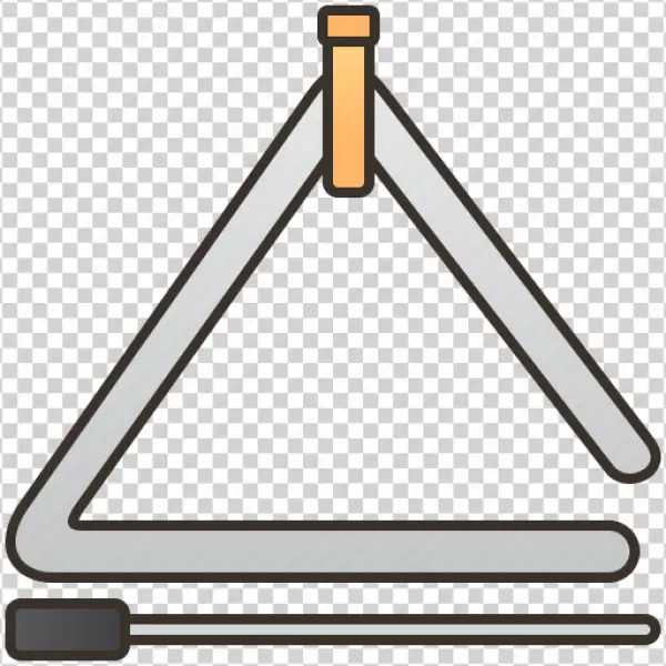 Musical Triangle Instrument Icon PNG Transparent