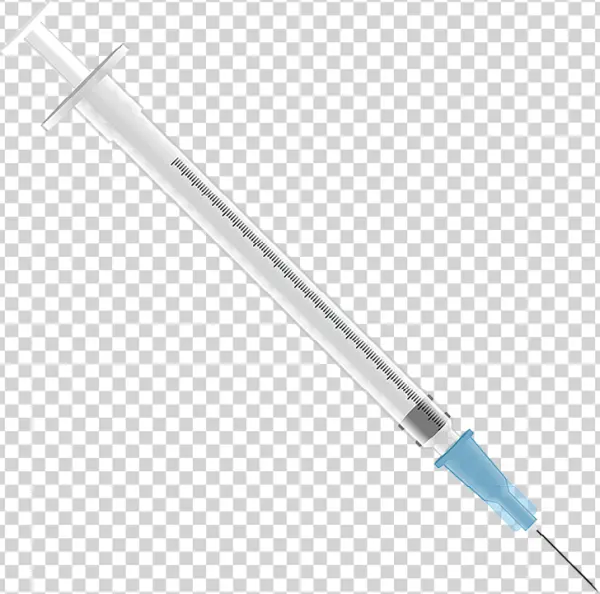 Medical Syringe with Needle PNG Transparent