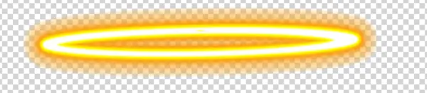 Golden Orange Glowing Ring PNG Transparent Background