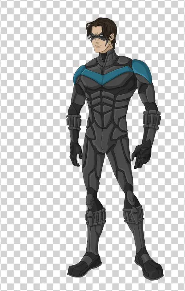 Nightwing Superhero Character PNG Transparent