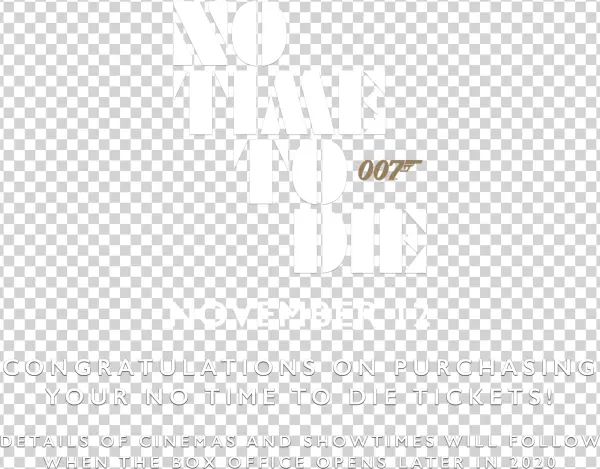 No Time To Die 007 Logo Transparent Background