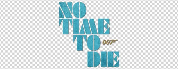 No Time To Die 007 Movie Logo Transparent Background
