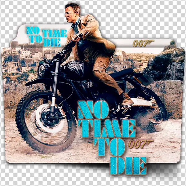 No Time To Die James Bond Movie Folder Icon PNG