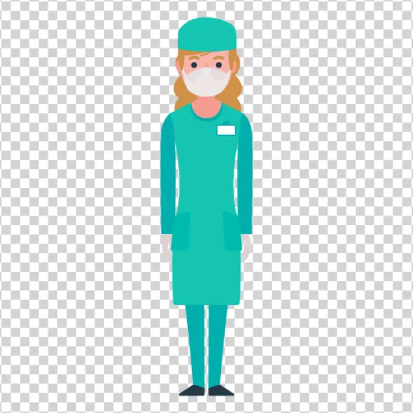 Female Doctor Nurse Cartoon Transparent PNG