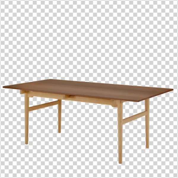 Modern Wooden Dining Table PNG Transparent
