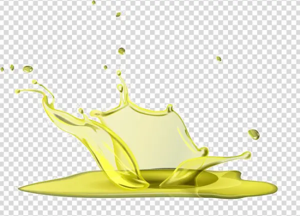Yellow Liquid Splash PNG Transparent Background