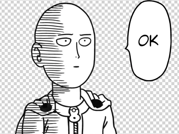 Saitama OK Meme Transparent PNG
