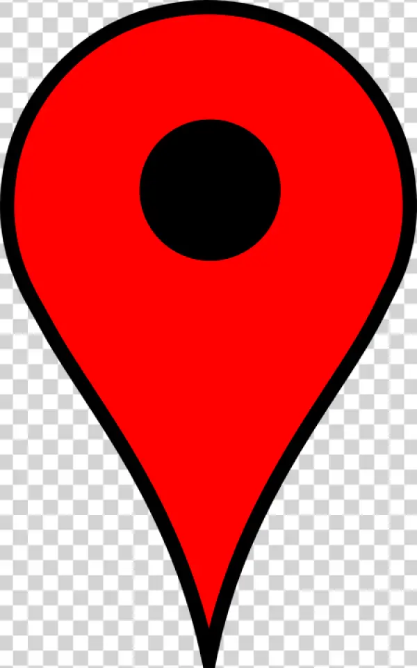 Red Location Pin Icon PNG Transparent Background