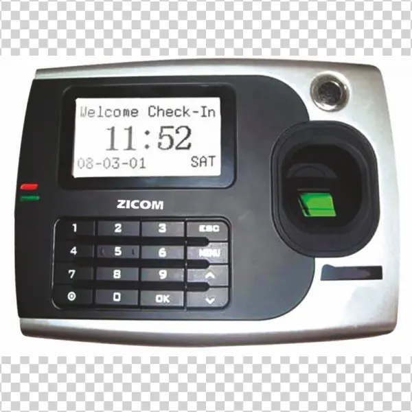 ZICOM Biometric Time Clock PNG Transparent Background