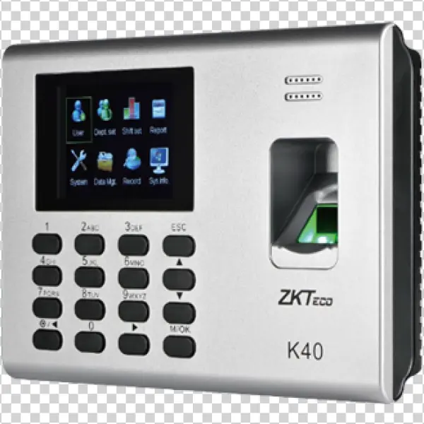 ZKTeco K40 Biometric Fingerprint Time Attendance System PNG