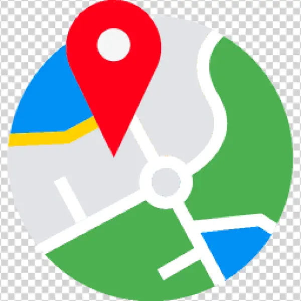 Location Pin on Map Icon PNG Transparent Background