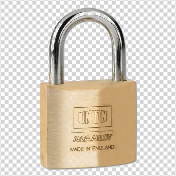 Brass Padlock PNG Transparent Background