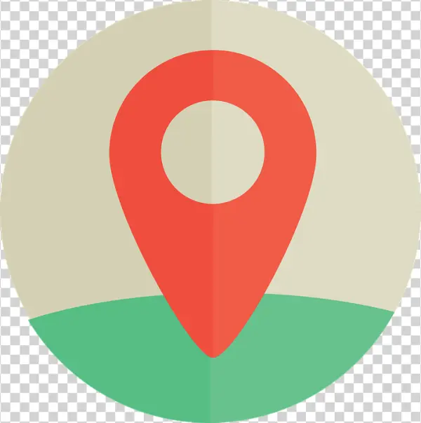 Red Location Pin Map Icon PNG Transparent