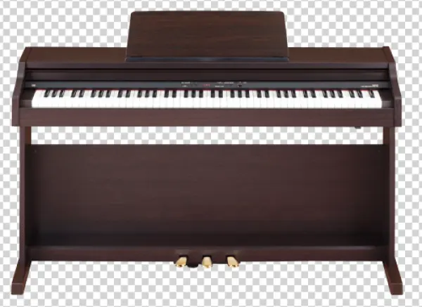 Dark Brown Digital Piano PNG Transparent Background