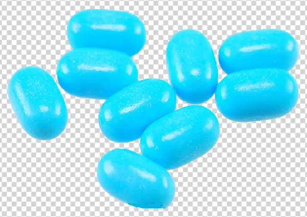 Blue Oval Candies PNG Transparent Background