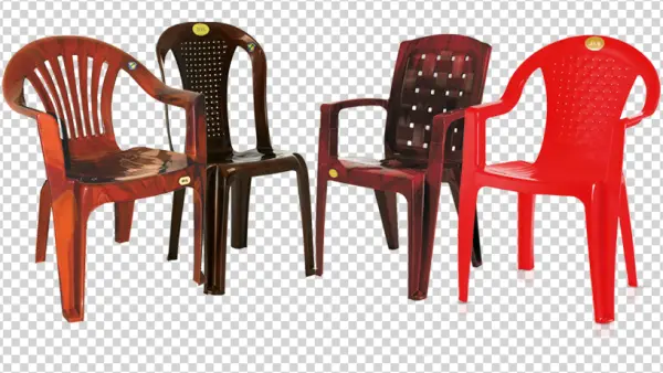 Assorted Plastic Chairs PNG Transparent Background
