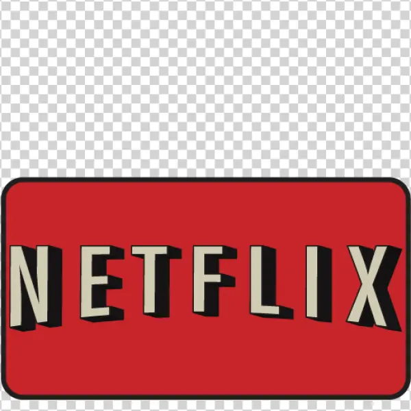 Netflix Classic Logo PNG Transparent Background