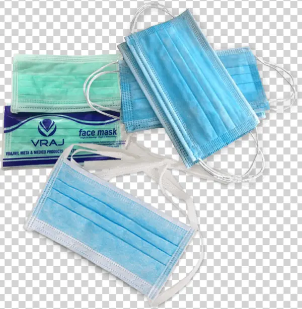 Medical Face Masks and Packaging PNG Transparent Background