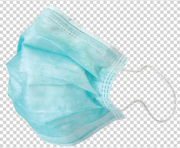 Blue Medical Face Mask PNG Transparent