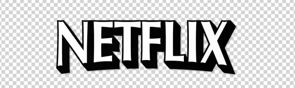 Netflix Text Logo PNG Transparent