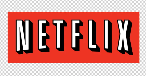 Netflix Logo Wordmark PNG Transparent Background