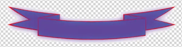 Purple Banner Ribbon PNG Transparent