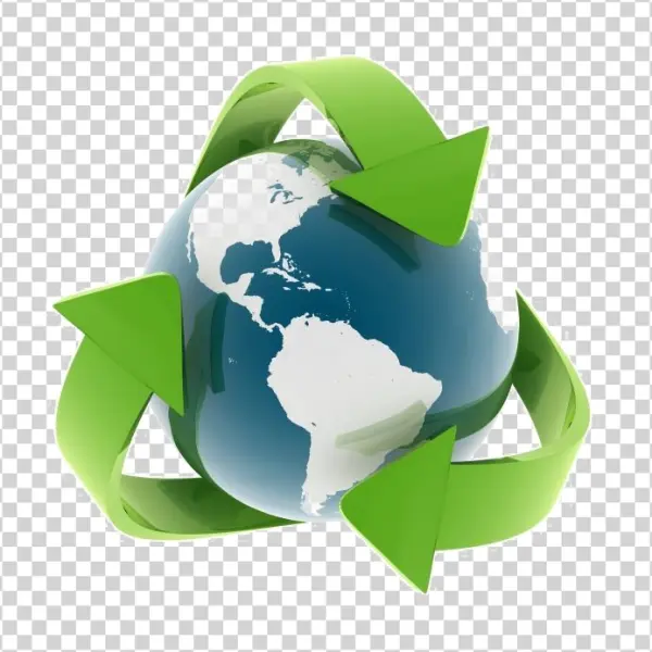 Earth Recycling Symbol PNG Transparent Background