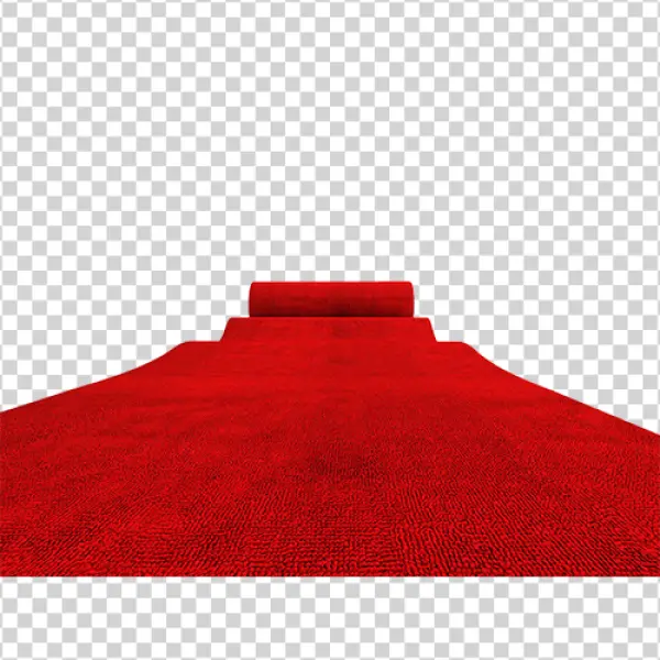 Red Carpet with Stairs PNG Transparent Background