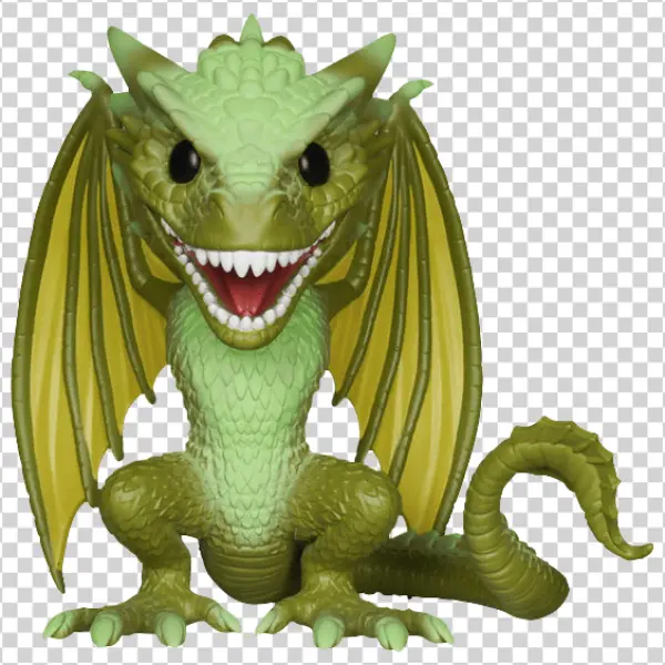 Green Dragon Funko Pop PNG Transparent Background