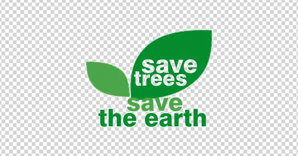 Save Trees Save The Earth Logo PNG