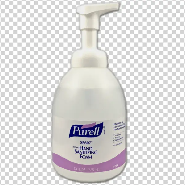 Purell Hand Sanitizer Foam Bottle PNG Transparent