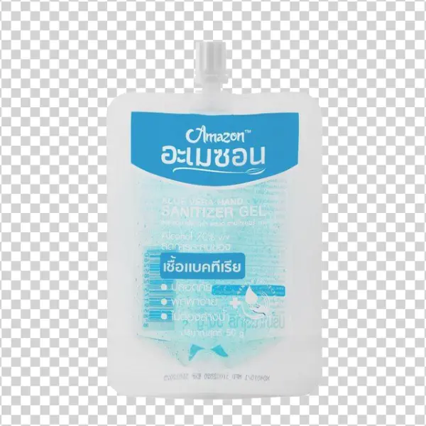 Amazon Aloe Vera Hand Sanitizer Gel Pouch PNG
