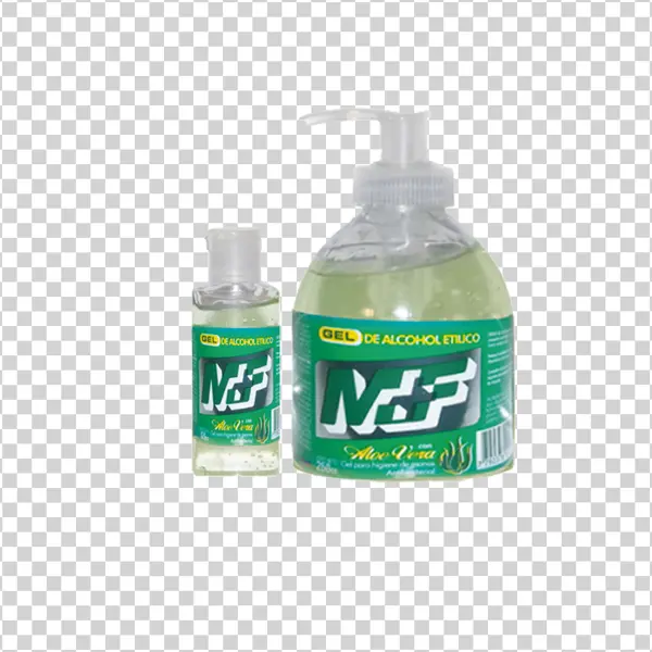 Aloe Vera Hand Sanitizer Gel Bottles PNG