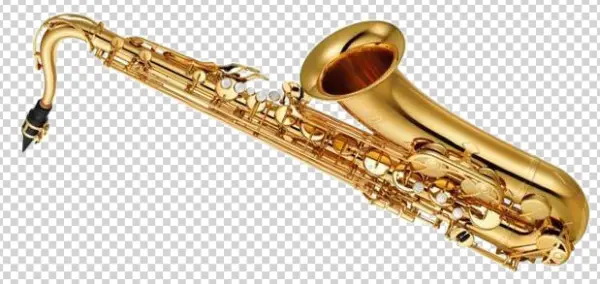 Golden Saxophone Musical Instrument PNG