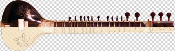 Traditional Indian Sitar Instrument PNG