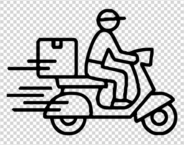 Delivery Scooter Icon PNG Transparent