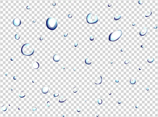 Water Droplets Transparent PNG