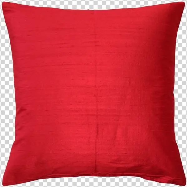 Red Silk Pillow PNG Transparent Background