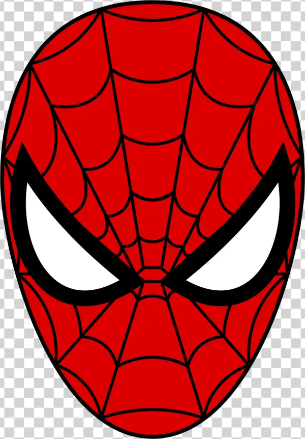 Spider-Man Mask Icon PNG Transparent Background
