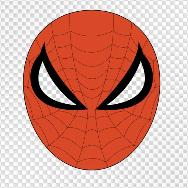 Classic Spider-Man Mask Icon Transparent PNG