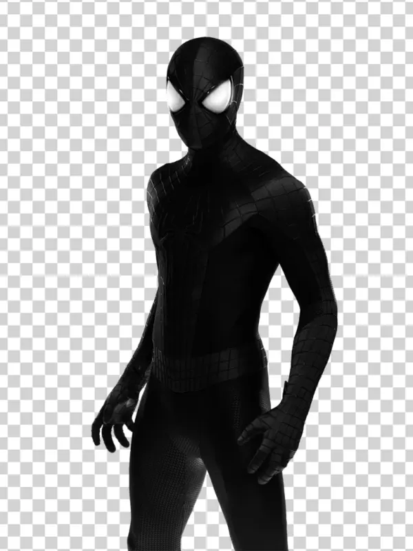 Black Spider-Man Suit Transparent Background PNG